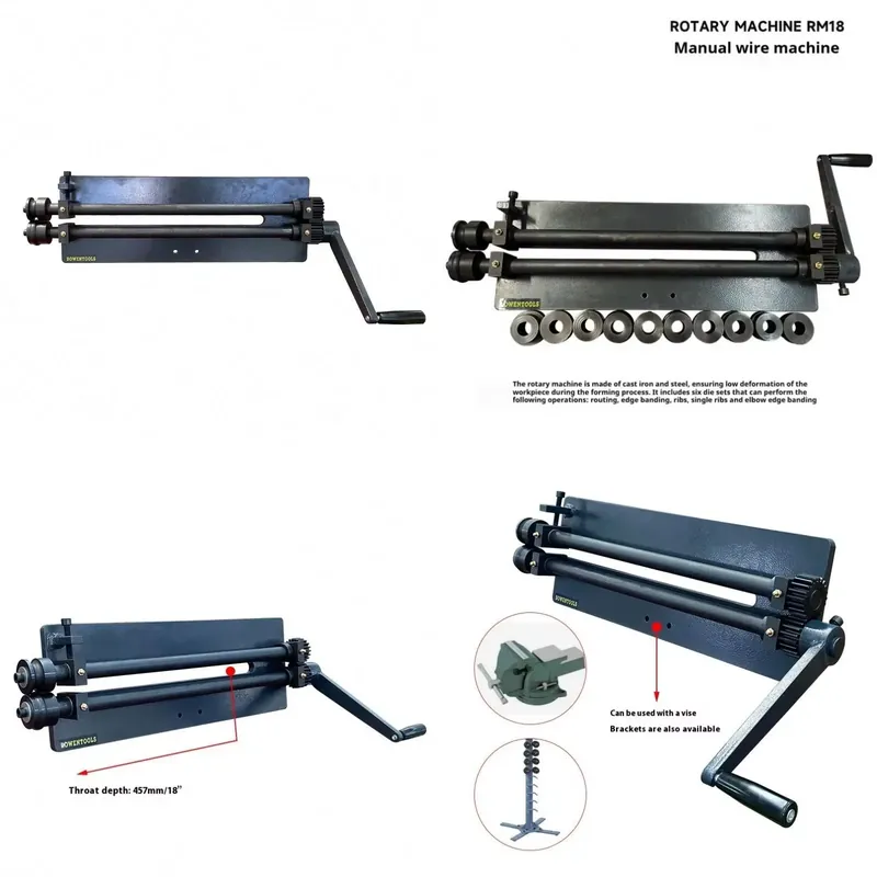 Bead Roller Sheet Metal Forming Machine - TEBAK Heavy Rotary Swaging RM12 RM18