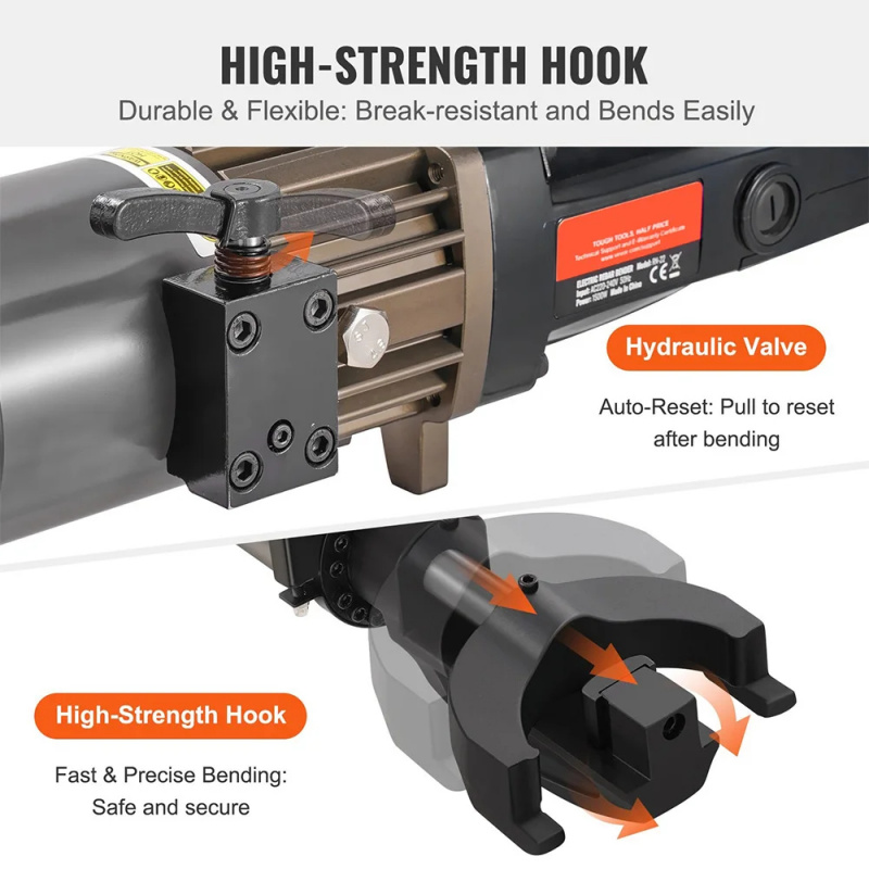 Efficient 1500W Electric Hydra - đánh giá và giá Rebar Bender Electric Portable 25Mm
