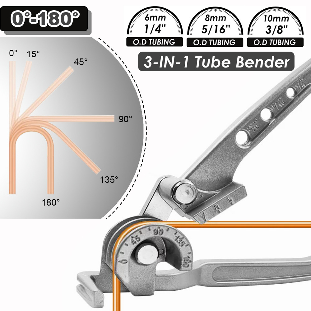 Tube Bender 3 in 1 Manual Tubi - đánh giá và giá Manual Pipe Tube Bender 3/8 To 1 Inch