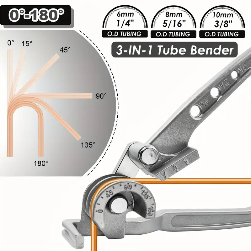 Tube Bender 3 in 1 Manual Tubi - đánh giá và giá Manual Pipe Tube Bender 3/8 To 1 Inch